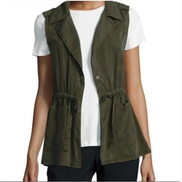 Sanctuary Anorak Women's Vest Army Green Color Sleeveless Size Small - Picture 2 of 8